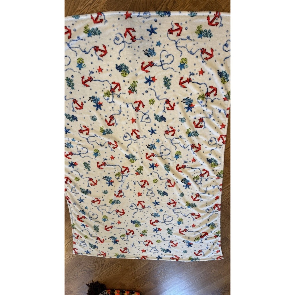 Vera Bradley Fleece Throw Blanket Mini Anchors Aweigh
